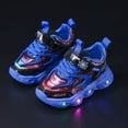 thumbnail image 5 of Karoyedx Princess Shoes for Girls Toddler Light Up Shoes Girls Running Shoes Boys Girls Cute Non-Slip Athletic Sneakers Walking Hiking Sports Shoes Blue Size,8.5, 5 of 9
