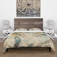 thumbnail image 2 of Designart 'Wild Spirit Blue And Cream Cottage Feathers' Cottage Duvet Cover Set, 2 of 4