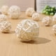 thumbnail image 3 of 15 piezas de bolas de mimbre de ratán para decoración colgante de bodas, fiestas de Navidad, móviles de 3 cm, 4 cm y 5 cm (blanco), 3 of 6