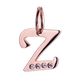 thumbnail image 1 of Charm para Pulsera LuckyLy, Dije Inicial Letra A, Acero Inoxidable con Baño de Oro Rosa 18k y Zirconia Cúbica, Modelo Lizzy rosa Letra Z, 1 of 7