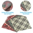thumbnail image 4 of Uxcell 12x12Inch Scrapbook Paper, 24 Sheet Double-Sided Plaid Style Craft Paper, Red Green, 4 of 7