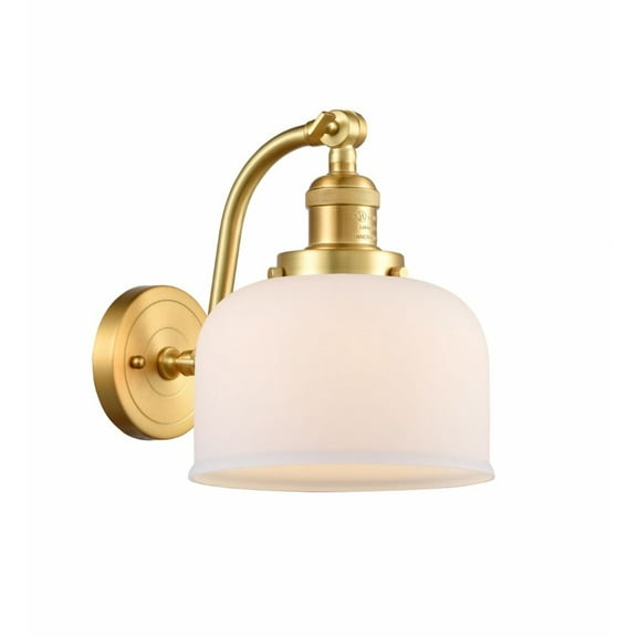 Innovations 515-1W-SG-G71-LED Large Bell 1 Light Sconce part of the Franklin Restoration Collection, Satin Gold