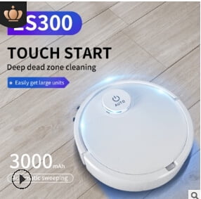 Carolilly Robot Vacuum Smart Sensor Strong Suction Quiet Operation Robotic Vacuum Cleaner