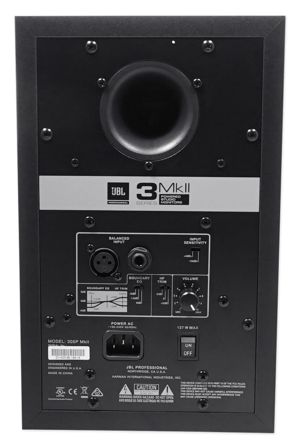 (2) JBL 305PMKII 5" Powered Studio Reference Monitor Monitoring Speakers+P220 mic
