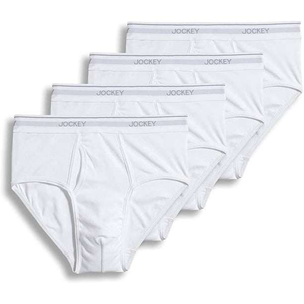 Jockey JOCKEY MEN'S PACK X4 03 BRIEFS WHITE XLARGE UNDERWEAR