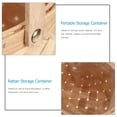 thumbnail image 2 of EeaseMX Cesta de almacenamiento portátil de ratán hecha a mano, cesta de almacenamiento para artículos del hogar, cesta de madera tejida con asa (mediana), 2 of 8