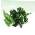 thumbnail image 3 of TABLZONE De Planta Artificial Monstera Hojas Lifelike Verde Para Comedor Y Oficina, 3 of 8