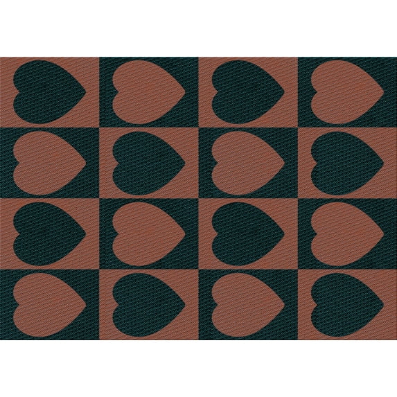 Ahgly Company Machine Washable Indoor Rectangle Transitional Night Red Area Rugs, 4' x 6'