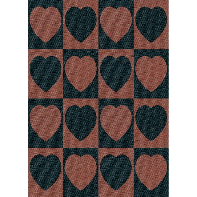 Ahgly Company Tapis d'Intérieur Lavables en Machine, Rectangle de Transition de Nuit Rouge, 2' x 5'