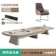 thumbnail image 1 of Painted Conference Table, Long Table, Modern and Minimalist Conference Room, Conference Table, Strip Negotiation Table and Chair My Lux Decor Round, 1 of 32