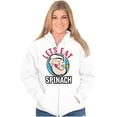 thumbnail image 3 of Popeye Let's Eat Spinach Cool Retro Zip Up Hoodie Men's Women's Brisco Brands M, 3 of 6