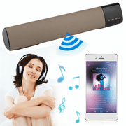 Low Latency Lapto p Speakers,Bluetoot h Soundbar Superb Sound Wireless Portable Home Stereo Speaker, Hands fre e Bluetoot h Mini Sound Bar Compatible with iPhone, Andriod, Ipa d, PC, Computer