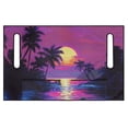 thumbnail image 4 of Uorisanigo Universal Golf Cart Seat Cover 52.36"x 32.28" Soft Sunset Palm Trees Golf Cart Seat Towel Blanket for 2-Person Seats for EZGO Yamaha Club Car Seat Protector, Easy to Install, 4 of 7