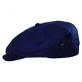 thumbnail image 3 of British Millerain Wax Cotton Newsboy Cap - L - Navy Blue, 3 of 4