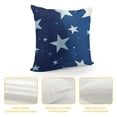 thumbnail image 4 of Pillow Covers Stars Decor Blue Throw Pillow Cover Decorative Cushion Cases for Home Sofa Couch Chair Living Room, 4 of 5