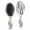 Gray Christmas Gnome, variant on White Christmas Snowman Pattern Hair Brush,Girls Detangling Hair Brush,Glide Through Tangles with Ease for Wet & Dry Hair,8.8"X2.8"