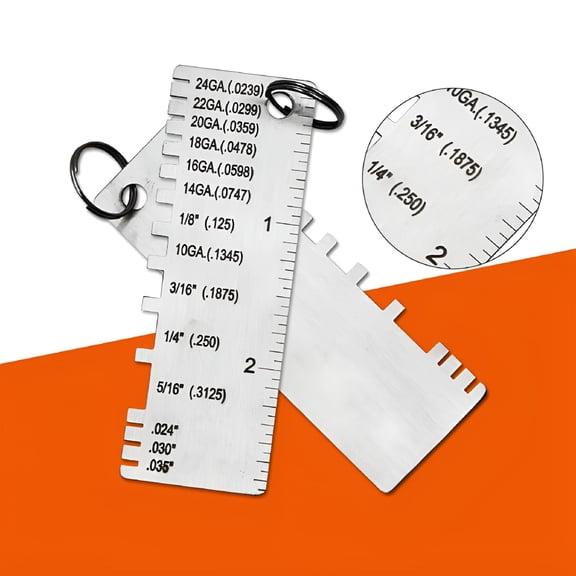 GJX Wire/metal Sheet Thickness Gauge Welding Gage Plated Inspection Size Tool