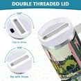 thumbnail image 3 of Yayeee 40oz Stainless Steel Tumbler with Straw and Handle Double-Wall Insulated Travel Water Bottle, Window Plants, 3 of 8
