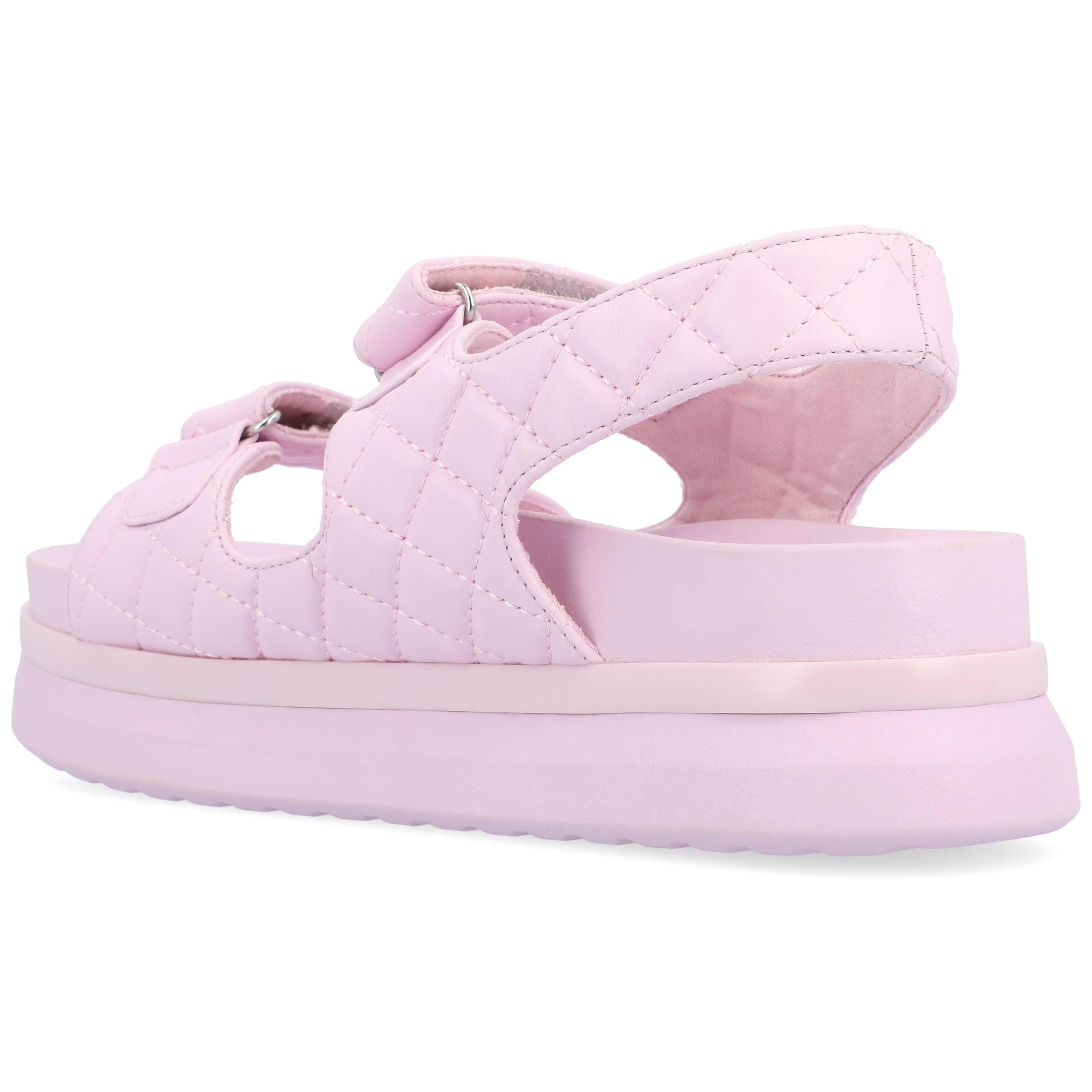 Journee Womens Debby Hook and Loop Platform Sport Sandals