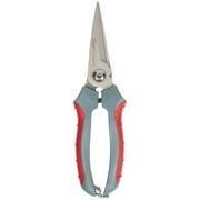 Clauss 8" Titanium Bonded Straight Snip, Hand Tool, Red/Gray, 1-Count