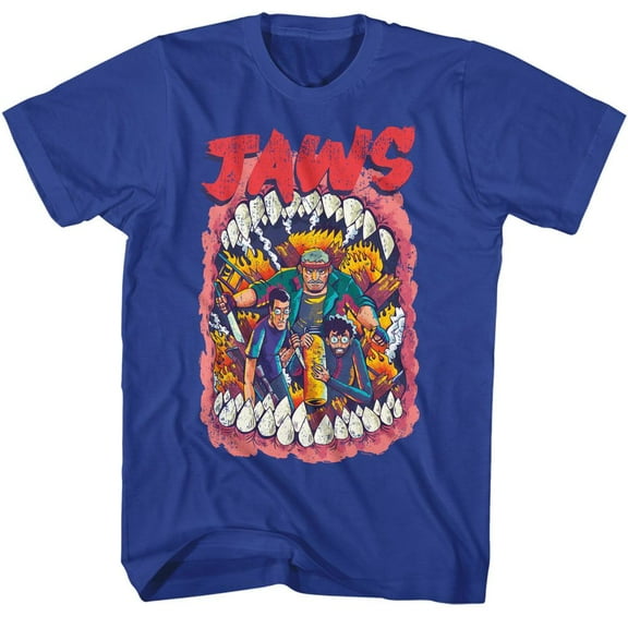 Jaws Big Mouth Royal T-Shirt