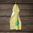 thumbnail image 4 of Carolines Treasures BB7204KTWL Mustard on Basketweave Kitchen Towel 15 X 28" multicolor, 4 of 4