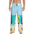 thumbnail image 1 of Fotbe Gnomes On The Beach Pantalones de Pijama para Hombre, Pantalones de Dormir, Pantalones de Casa con Cintura Ajustable y Bolsillos-XX-Large, 1 of 6