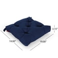 thumbnail image 2 of Amelia Lagoon Outdoor Fabric Classic Tufted Chair Cushion, Navy, 2 of 4