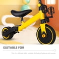 thumbnail image 3 of Minkissy Childrens Sliding Bike 1Pcs Three-In-One Yellow Tricycle For Kids Learning Bike Falling Prevention, 3 of 8