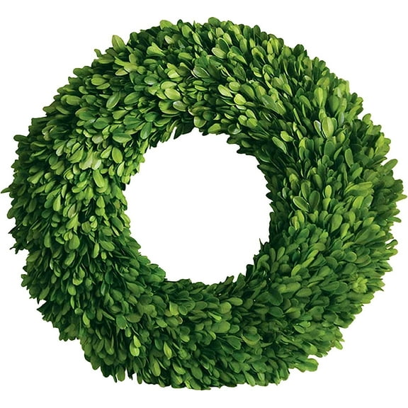 Company Boxwood Round Wreath, Single Side 16"
