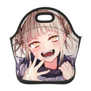 My Hero Academia Himiko Toga Cute Reusable Lunch Bag Portable Insulated Lunchbag Lunch Box Thermal Cooler Bento Tote Bag Snack Bag For Adult And Kids