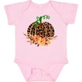 thumbnail image 3 of Inktastic Cheetah Print Pretty Pumpkin with Fall Leaves Boys or Girls Baby Bodysuit, 3 of 5
