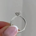 thumbnail image 2 of solitaire jewels 2CT Compass Setting Marquise Moissanite Solitaire Engagement Ring For Women, 14K White Gold, 2 of 5