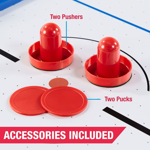 Brybelly Air Hockey Pucks – 8,3 Cm Rote Pucks – Ersatz Für Tisch-Airhockey – Langlebig Mit Filz