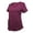 BURGUNDY, variant on Women's Ultra Soft Stretch Drop-Neck 2 Pocket Scrub Top 8117 (Ceil Blue, XX-Large)