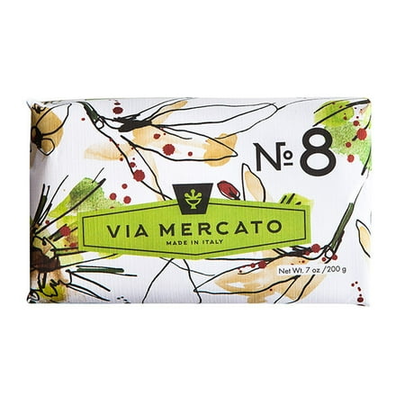 - Via Mercato Italian Bath Soap Clove Vanilla Flower Orange
