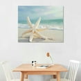 thumbnail image 2 of Creowell  Seashell Picture Canvas Wall Art: Beach Themed Artwork Painting Print for Wall Decor for Dining Room 20x16 in/16x12 in, 2 of 6
