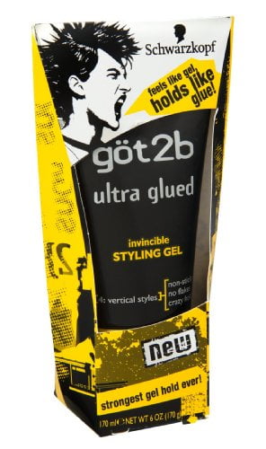 Got2b Ultra Glued Invincible Styling Hair Gel, 6 oz 