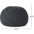 thumbnail image 3 of Beryl Knitted Cotton Pouf, 3 of 7