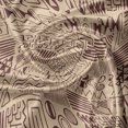 thumbnail image 7 of Ambesonne Prehistoric Art Valance & Curtain, Ethnic Triangle Motif, 55"x24", Ecru Brown, 7 of 7