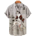 thumbnail image 2 of Camisas hawaianas unisex para hombre, camisetas con estampados 3D de gato samurái japonés vintage, camisetas de manga corta Harajuku para niños, 2 of 5
