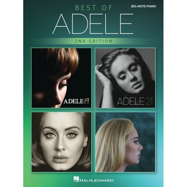 Best Of Adele For Big Note Piano 2nd Edition Easy Songbook With Lyrics Edition 2 Paperback Walmart Com