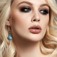 thumbnail image 3 of Bohemian Style Turquoise Dotted Earrings - for Girlfriend Wife or Daughter, 3 of 6