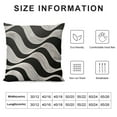 thumbnail image 5 of Decorative Pillow Covers  Black&nbsp;Modern Geometric Throw Pillow Cover Cushion Case Linen&nbsp;Arrow Wave Pattern Pillowcase for Sofa Couch Indoor Outdoor Home Decor&nbsp;,Black Gray, 5 of 5