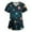 Dark Blue, variant on Womens V Neck Short Sleeve Workwear Top with Pockets Polka Dot Print Non Positioned Print Suitable for Caregivers and Nurses Beige L
