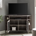 thumbnail image 2 of Manor Park Industrial Corner TV Stand For TVs up to 52," Grey Wash, 2 of 10