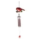 thumbnail image 2 of Campanas de viento de metal con forma de pájaro para exteriores, campana musical para jardín y patio. Tubos rojos, 2 of 6