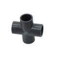thumbnail image 1 of Grey PVC Pipe Connector Inner Diameter 20mm Pipe Connector Garden Water Pipe Joint Adapter Elbow Straight Cross Tee Couplings ,Leak-Proof, 1 of 7