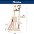 thumbnail image 3 of Torre para Gatos Bluelander 1.4 m, Múltiples Niveles, Beige, 3 of 5
