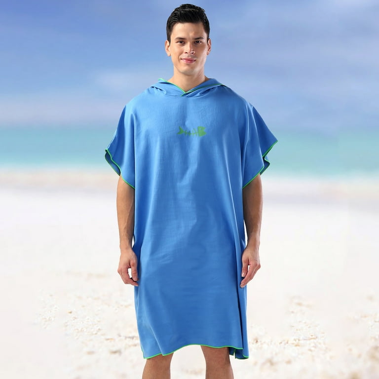 YOTMKGDO Mens Pajamas Set Surf Beach Poncho Wetsuit Changing Towel Bath Robe Poncho with Hood for Surfing Swimming Bathing Adults Men Women Not Cloth Walmart